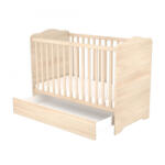 TIMBA kiságy Niki zárt végű ágyneműtartós 60x120 borostyán - babycenter-online
