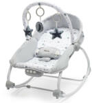 Baby Mix pihenőszék rezgő zenélő csillagok szürke - babycenter-online