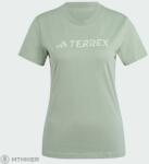 adidas TERREX CLASSIC LOGO női póló, ezüst zöld (S)