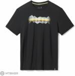 Smartwool MOUNTAIN HORIZON GRAPHIC SS TEE SF póló, fekete (S)