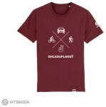 MTBIKER ELŐZÉKENYSÉG női póló, bordó (M)