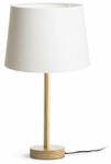 Rendl light studio MAUI/AMBITUS 30 asztali lámpa Polycotton fehér/fa 230V LED E27 11W (R14035) - pepita
