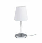 Rendl light studio NYC/CONNY 15/15 asztali lámpa Polycotton fehér/króm 230V LED E27 7W (R14047) - pepita