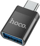 Hoco Adaptor OTG Hoco UA17 Type-C la USB-A 2A Black (6931474762016)