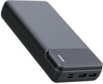 Techsuit Baterie Externa Techsuit PB-N3 30000mAh 10W 2 x USB Micro-USB Type-C Lumini LED Black (5949419021426)