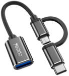 Yesido Adaptor Yesido GS02 Type-C Micro USB la USB 3.0 OTG 5Gbps Black (6971050262516)
