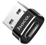 Hoco Adaptor OTG Hoco UA6 Type-C la USB-A 480Mbps Black (6957531064138)