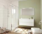 Savinidue Easy 120cm-es két fiókos fürdőszobaszekrény fehér tölgy + mosdó - sprintbutor