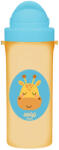 Wee Baby Pahar cu pai Wee Baby - Friends, 300 ml, girafă, portocaliu (395)