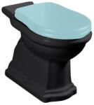 SAPHO KERASAN RETRO álló WC, alsó kifolyású, 38, 5x41x72cm, matt fekete (101231) (101231) - szaniteresklimacenter