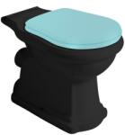 SAPHO KERASAN RETRO álló WC, hátsó kifolyású, 38, 5x41x72cm, matt fekete (101331) (101331) - szaniteresklimacenter