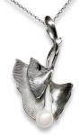 Ragyogj. hu Levél alatt kincs-kézzel készített valódi gyöngy nyaklánc (IGY026)