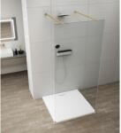 SAPHO ESCA GOLD MATT Walk-in zuhanyfal, szabadonálló, transzparent üveg, 1100mm (ES1011-08) (ES1011-08)