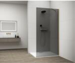 SAPHO ESCA GOLD MATT Walk-in zuhanyfal, falra szerelhető, füst üveg, 700mm (ES1270-04) (ES1270-04)