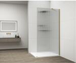 SAPHO ESCA GOLD MATT Walk-in zuhanyfal, falra szerelhető, flutes üveg, 800mm (ES1380-04) (ES1380-04) - szaniteresklimacenter