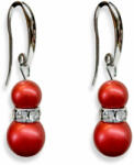  Rougeball Swarovski Gyöngy Fülbevaló - Vörös - 8/10mm
