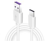 Huawei AP71 gyári Quick Charger USB-s töltőkábel, adatkábel, fehér (type-c, 40W 5A, gyorstöltés, 100cm)