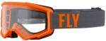 FLY Racing Focus motokrossz szemüveg szürke-narancssárga (átlátszó plexi)