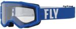 FLY Racing Focus motokrossz szemüveg fehér-kék (átlátszó plexi)
