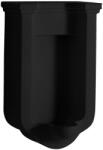  Sapho Kerasan Waldorf kerámia piszoár szifonnal 44x69x37 cm, hátsó bekötéssel, matt fekete 413031 (413031)