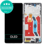 Honor Magic5 Lite RMO-NX3 - LCD Kijelző + Érintőüveg + Keret (Midnight Black) OLED, Black