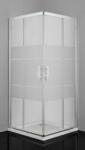 Sanotechnik PRO-LINE zuhanyajtó, csíkos üveggel (5 mm) (B90CS)