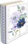  BSB Punch Studio könyv formájú ajándékdoboz (16, 5x21, 5x5 cm) kék virágos (4) (50410)