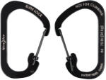 NiteIze Slidelock® karabiner acél #4 - Fekete (CSL4-01-R6)