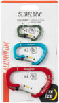 NiteIze CSLA234-A1-R6 Slidelock® karabiner alumínium kombó - 3-as csomag - vegyes (CSLA234-A1-R6)