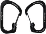 NiteIze Slidelock® karabiner acél #3 - Fekete (CSL3-01-R6)
