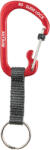 Nite Ize Slidelock® Key Ring kulcstartó alumínium - piros (CSLAW3-10-R6)