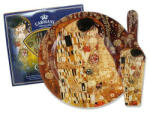 Hanipol Carmani Üveg tortatál lapáttal 27cm, Klimt: The Kiss