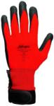  Kesztyű Jacdaw mártott nylon, fekete/piros, 6 (0108000199060)