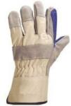  Kesztyű hasíték marhabőr tenyérben grey/navy 10 (DS202RP)