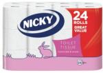 Nicky Toalettpapír Soft touch 3 rétegű, 24 tekercs, fehér