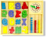  Joc din lemn 2 in 1 Invata matematica - Invata ceasul -numaratoare (102309_1)