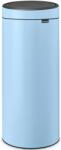 Brabantia Touch Bin New Soft-Touch nyomófedeles hulladékgyűjtő belső tartállyal, kerek, 30L - G méret, acél, álomkék - 202728 (202728)