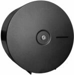 Green Clean Nagytekercses ipari WC-papír tartó 280mm átmérőjű maxi tekercsekhez, D=322mm, acél, matt fekete (GCHIGN)