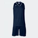 Joma ATLANTA TWO-PIECE SET kosárlabda szett tengerészkék fehér 3XS