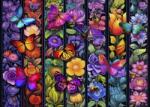 Bluebird Puzzle - Puzzle Flowers and Flyers - 500 piese