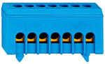 Schrack N kapocs blokk, 7x10/16mm2, 63A, kék, szigetelt (IK021036I-)