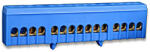 Schrack N kapocs blokk, 15x10/16mm2, 63A, kék, szigetelt (IK021038I-)