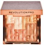 Revolution PRO Paletă pudră iluminatoare și bronzer - Revolution Pro Goddess Glow Shimmer Brick Bronzer Afterglow
