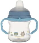 Canpol Babies FirstCup Cup pentru bebeluși, cu piesa de gură din silicon 150ml Bonjour Blue 56/612_blu