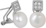 JwL Luxury Pearls Gyönyörű fülbevaló igazgyönggyel és kristályokkal JL0430 - vivantis