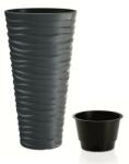 Prosperplast SAND SLIM virágcserép antracit 29, 6 cm (DPSA300-S433)