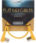 RockBoard Flat MIDI Cable Yellow 30 cm