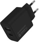 ColorWay Ac Tolto Type-c Pd + Usb Qc3.0, 20w V2, Fekete (cw-chs025qpd-bk)