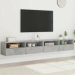 vidaXL 2 db betonszürke szerelt fa fali TV-szekrény 100x30x30 cm (836889) - pepita