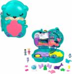 Mattel Set de joaca cu 2 papusi si 12 accesorii Polly Pocket, Otter Aquarium, HCG16 Papusa